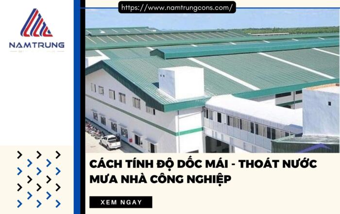 Cách tính độ dốc mái