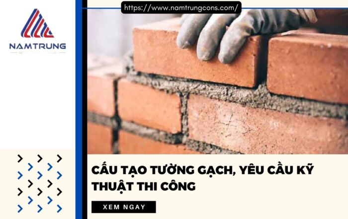 Cấu tạo tường gạch