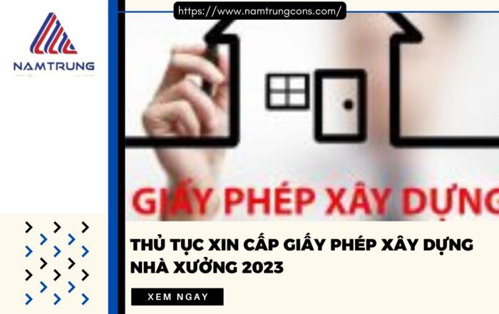 Giấy phép xây dựng nhà xưởng