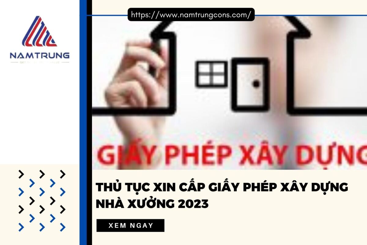Giấy phép xây dựng nhà xưởng