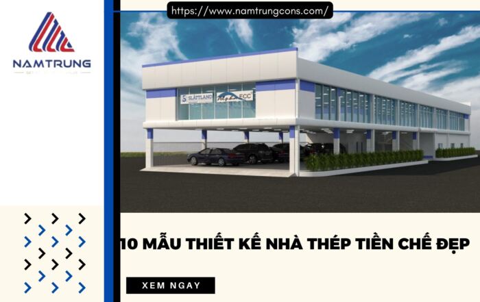 Mẫu thiết kế nhà thép tiền chế