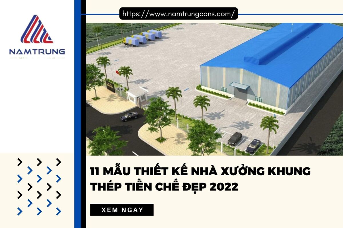 Mẫu thiết kế nhà xưởng khung thép
