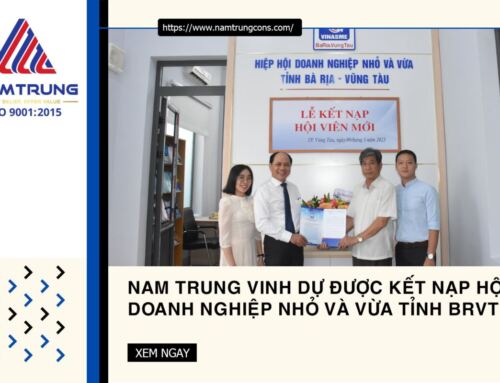Nam Trung vinh dự được kết nạp Hội Doanh Nghiệp Nhỏ Và Vừa tỉnh BRVT