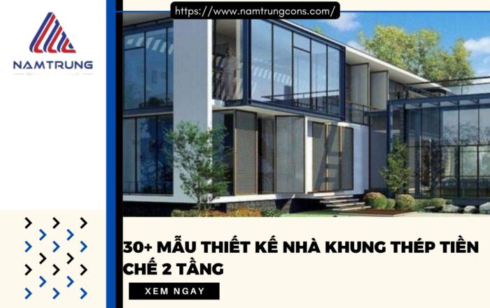 Nhà khung thép 2 tầng