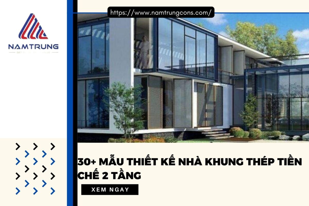 Nhà khung thép 2 tầng