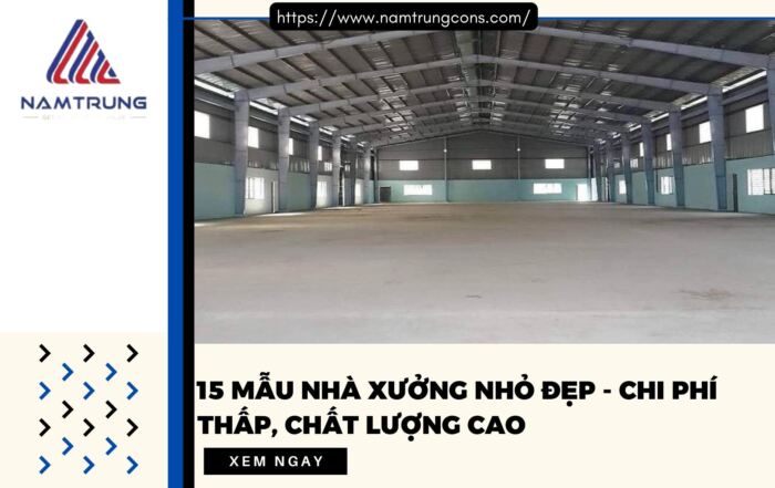 15 mẫu nhà xưởng nhỏ đẹp