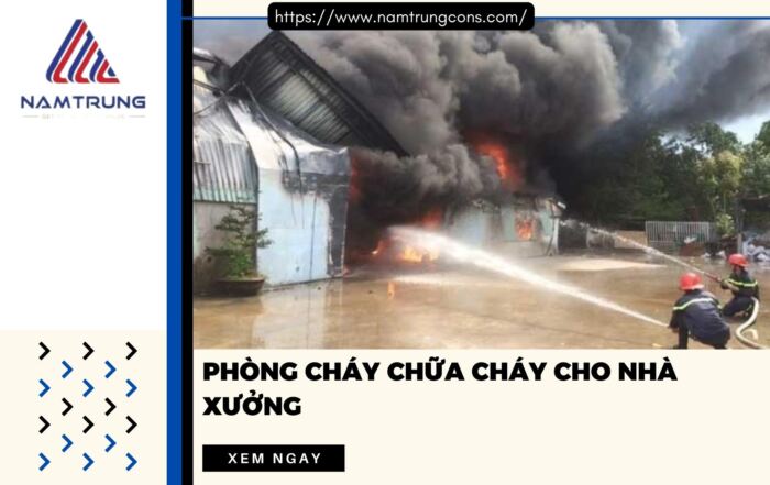 Phòng cháy chữa cháy cho nhà xưởng