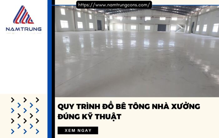 quy trình đổ bê tông