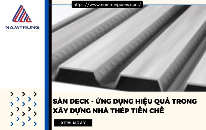 Sàn deck trong nhà thép tiền chế