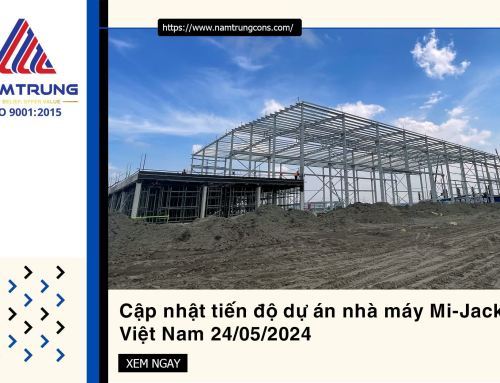 Cập nhật tiến độ dự án Nhà máy Mi-Jack Việt Nam 24/05/2024